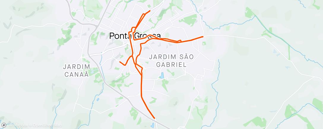 Map of the activity, Treino noturno 4