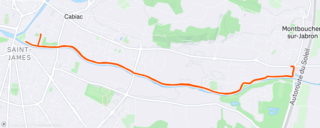 Map of the activity, Reprise épisode 2: 
j+3 trail des avens 
J+1 accident 💥
