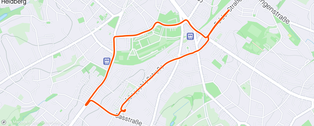 Map of the activity, E-Bike am Morgen