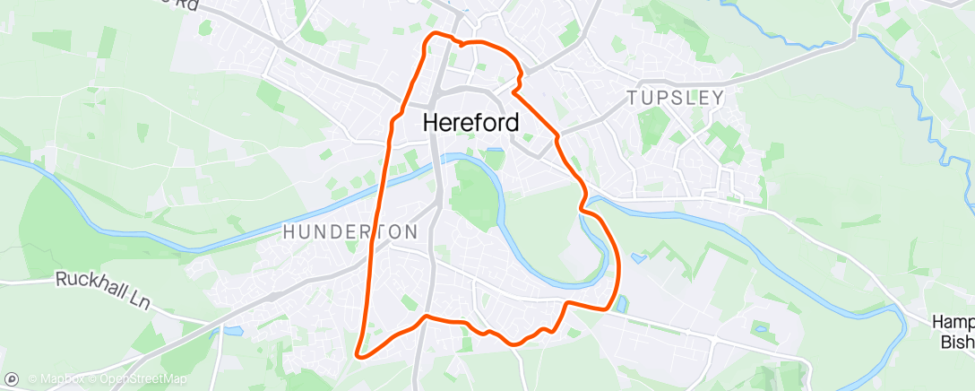 Map of the activity, Hereford loop