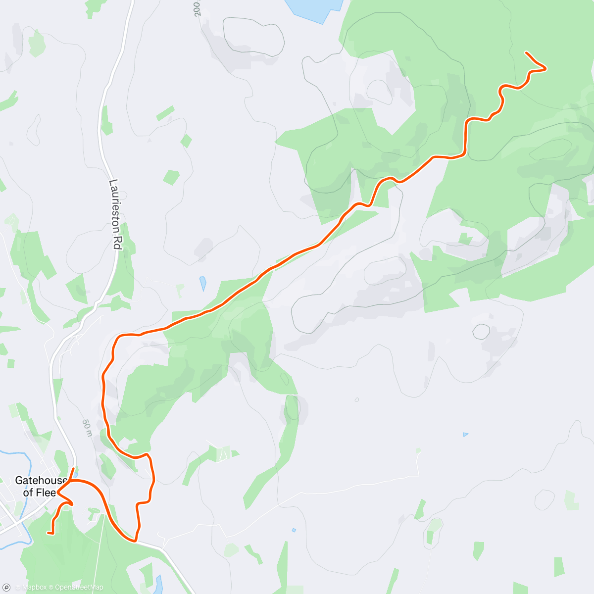 Map of the activity, Gralloch Gravel Shake Out Ride
