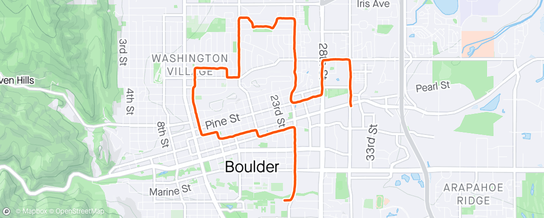Karte der Aktivität „Bolder Boulder!!!”
