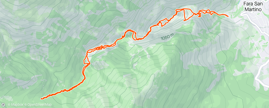 Map of the activity, Hiking with the Hartley boys in Lanciano