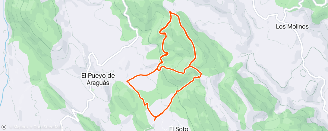 Map of the activity, Doble vuelta Soto