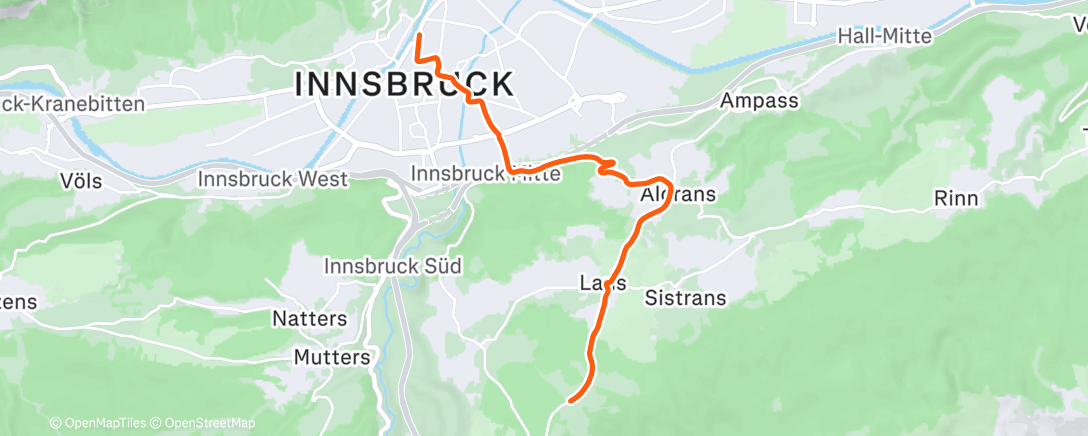 Map of the activity, Zwift - Red Unicorn on Lutscher in Innsbruck