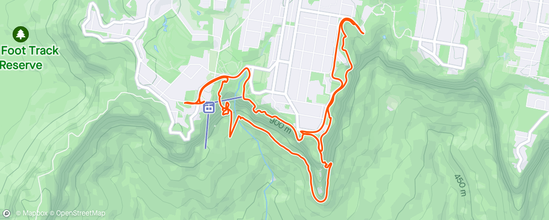Map of the activity, A Stroll through the mountains