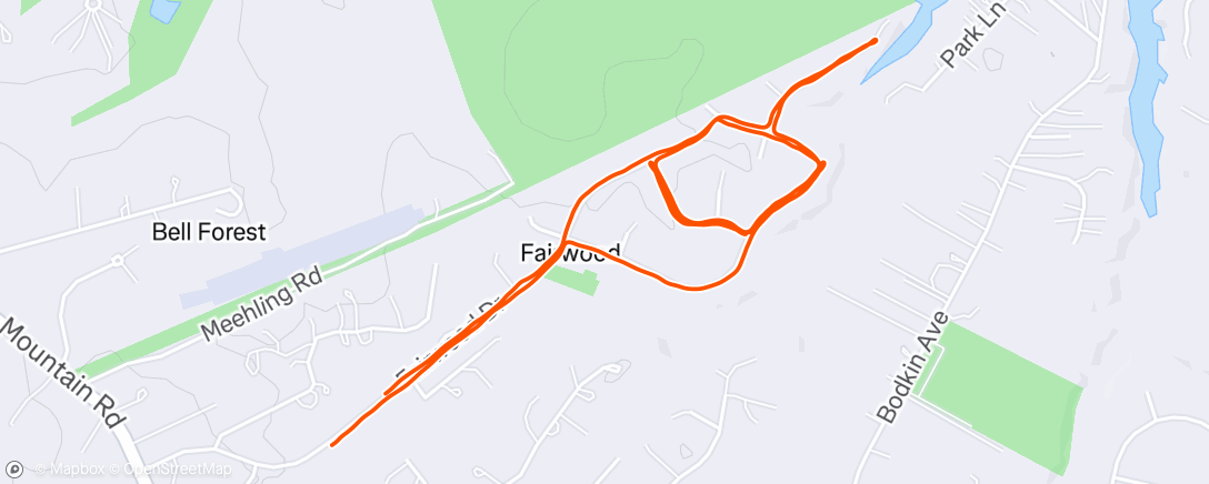 Map of the activity, Morning Run