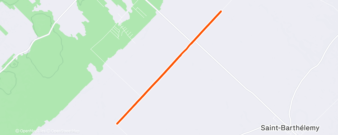 Map of the activity, Morning Run