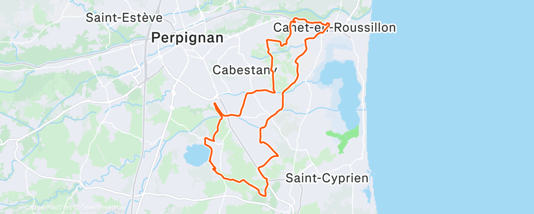 Map of the activity, Evening Gravel muddy ride 🤩🤩🤩