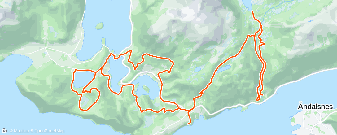 Map of the activity, Morning Trail Run