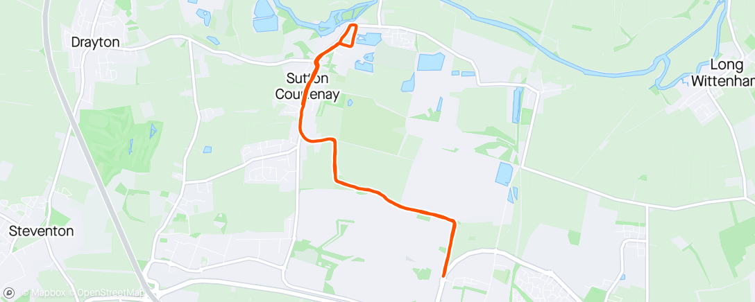 Map of the activity, 10km Long Run