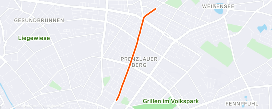 Map of the activity, Evening Ride