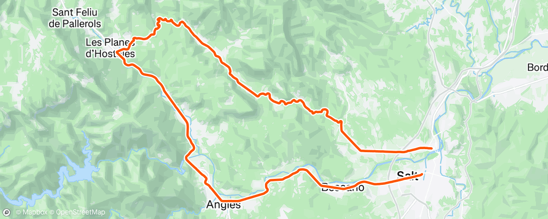 Map of the activity, Fahrt am Morgen