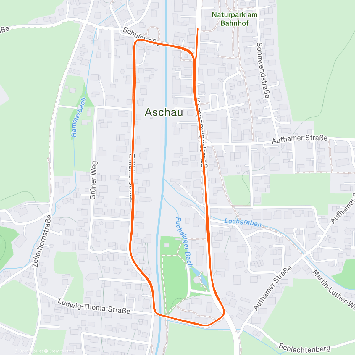 Map of the activity, Aschauer Vorsilvesterlauf | 5k PB 🥳🤩 17:03