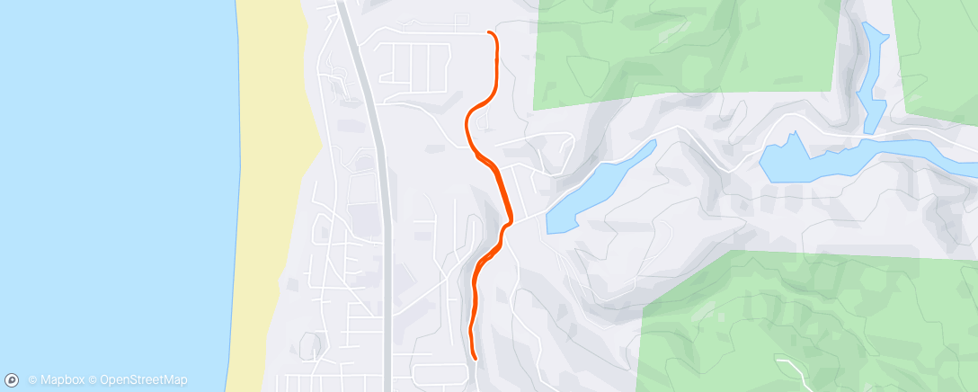 Map of the activity, Morning Run
