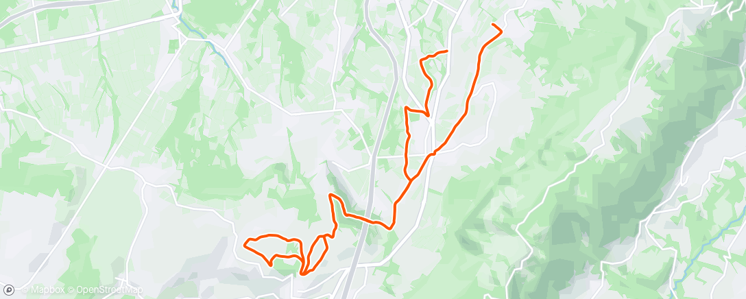 Map of the activity, Morning Mountain Bike Ride