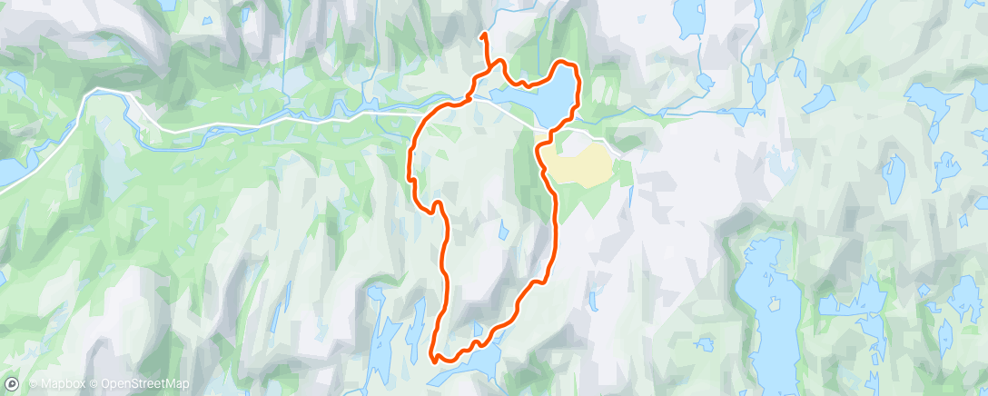 Map of the activity, Husmorløypa i snøvær