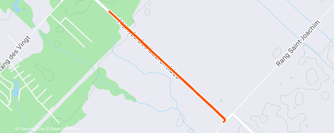 Map of the activity, Hill strides