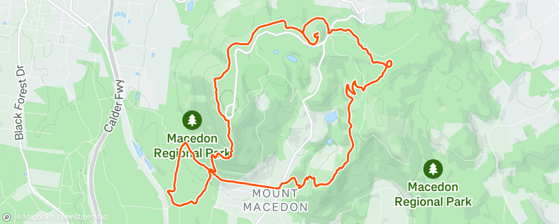Map of the activity, Macedon 🌿⛰️