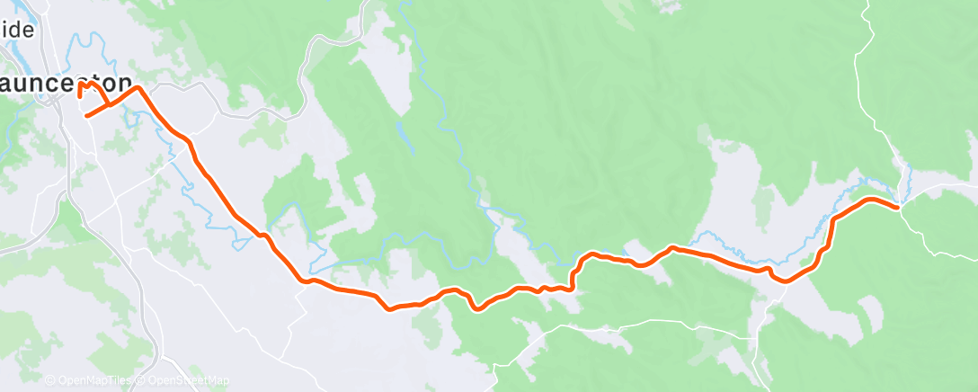 Map of the activity, Morning Ride