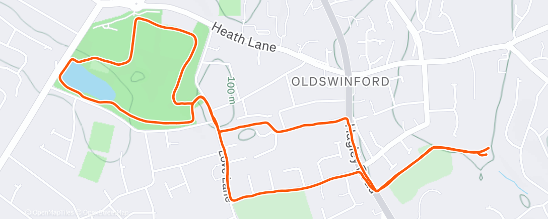 「Afternoon Run」活動的地圖