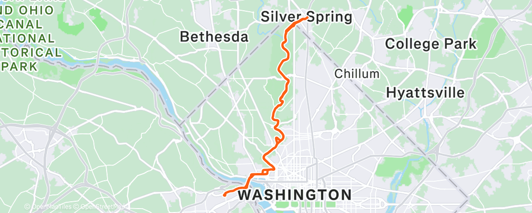 Карта физической активности (Forgot a light Thanks Ricky! #tandem)