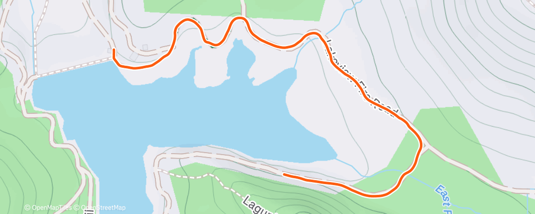 Map of the activity, Afternoon Walk