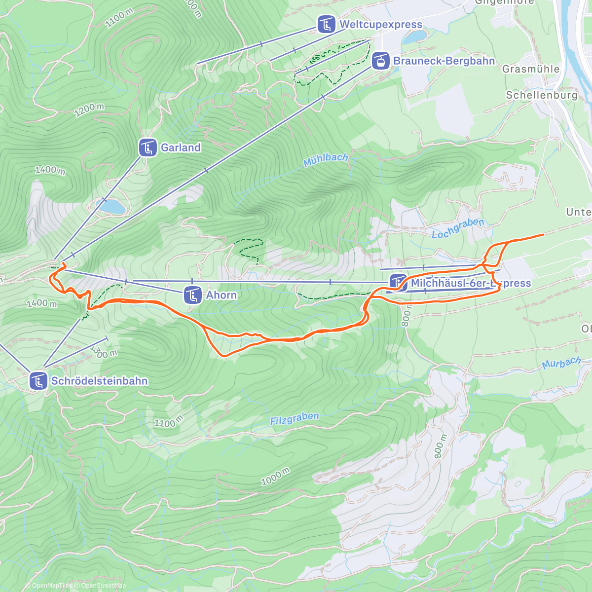 Map of the activity, Der frühe Vogel fängt den Puder