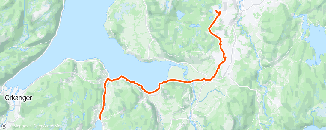 Map of the activity, Morning Nordic Ski