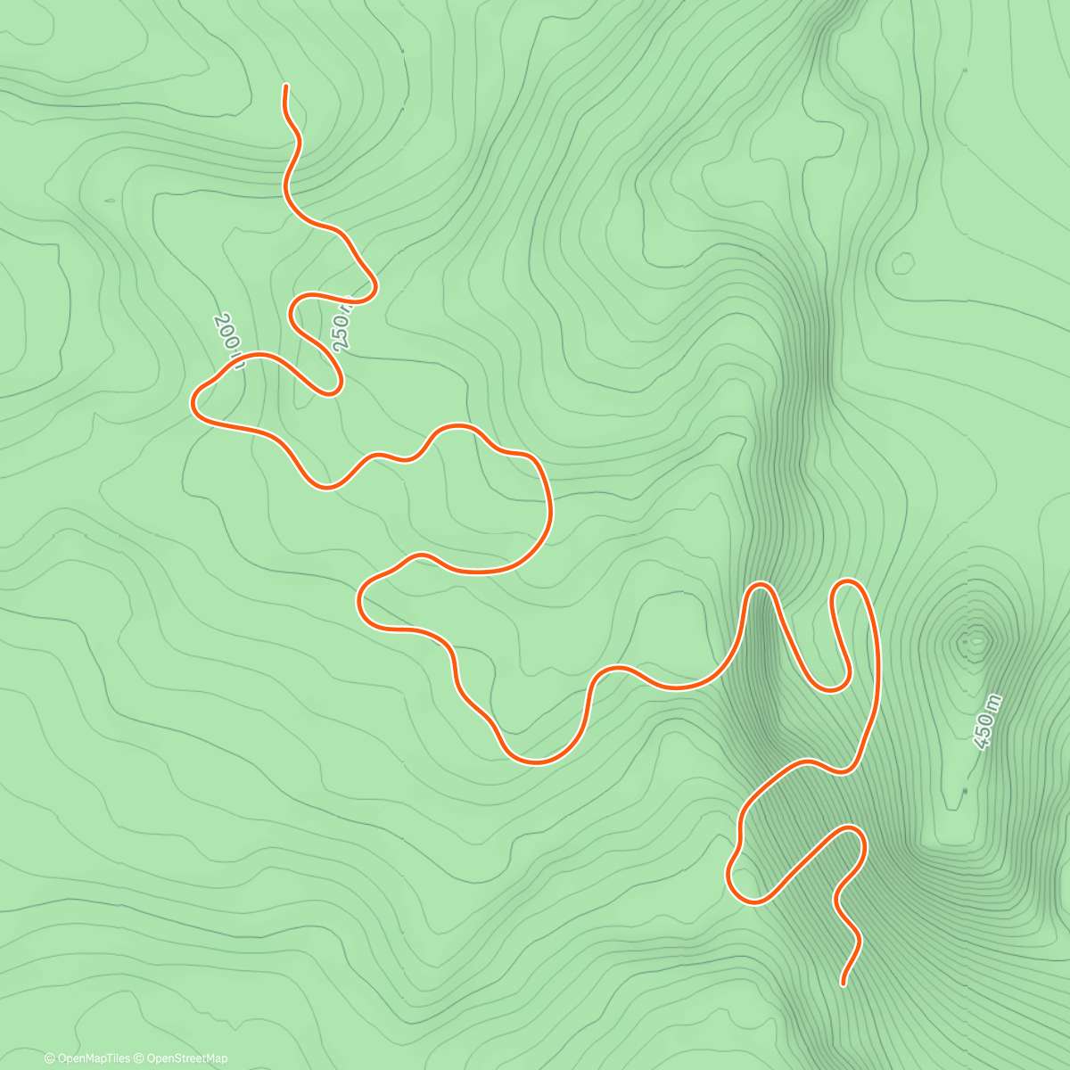 Map of the activity, Zwift - Titan's Run in Watopia