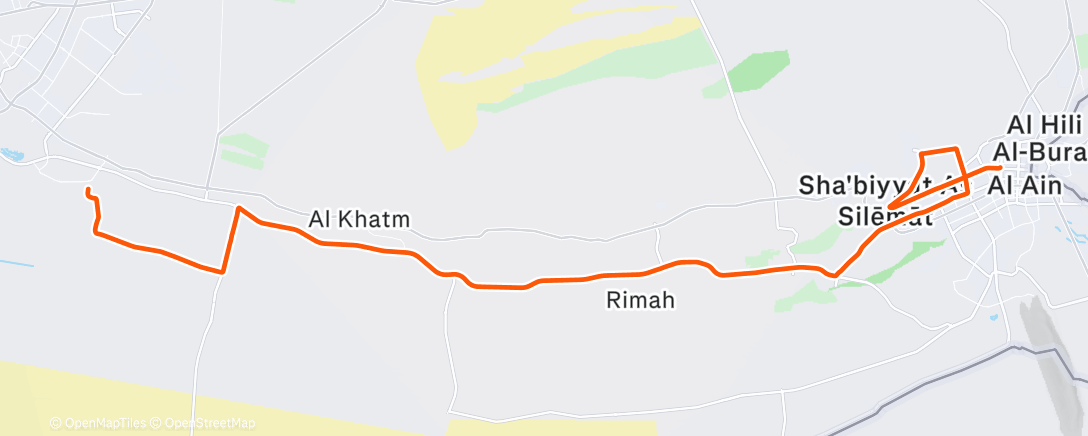 Map of the activity, Abu Dhabi Gran Fondo