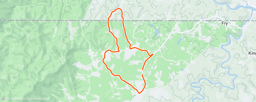 Map of the activity, Lunch Walk