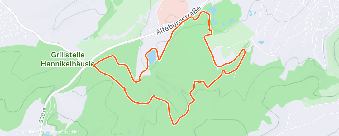 Map of the activity, Mittagspaziergang