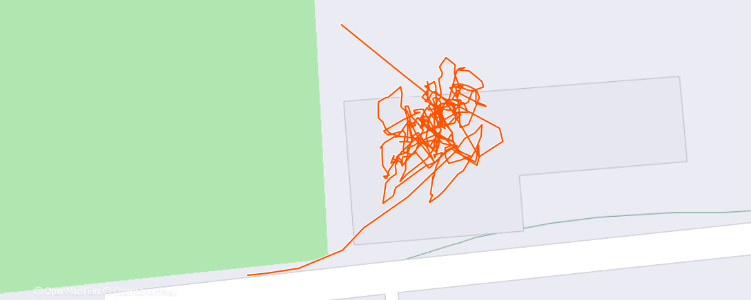 Map of the activity, Lunch Workout