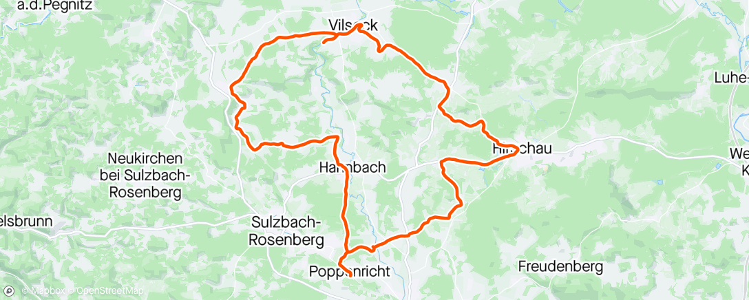 Mapa da atividade, Zu Gast in Sulzbach 🔥