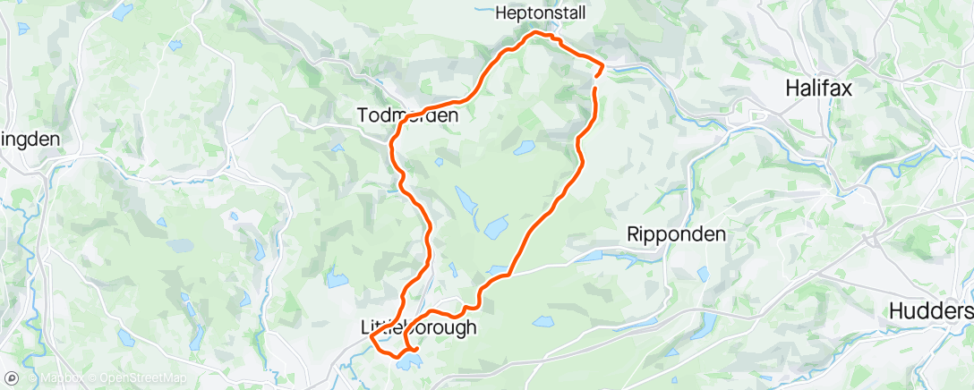 Map of the activity, Hollingsworth lake loop