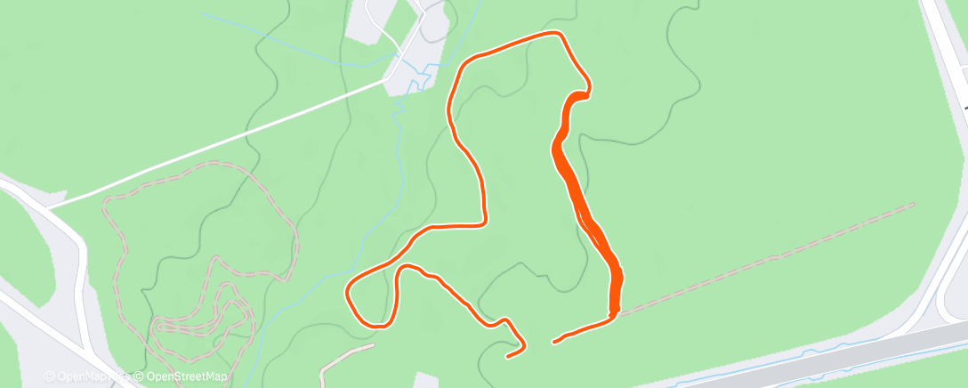 Карта физической активности (Северный лыжный заезд (утро))