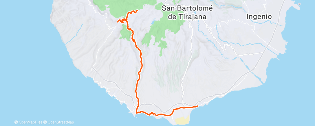 Map of the activity, Radfahren