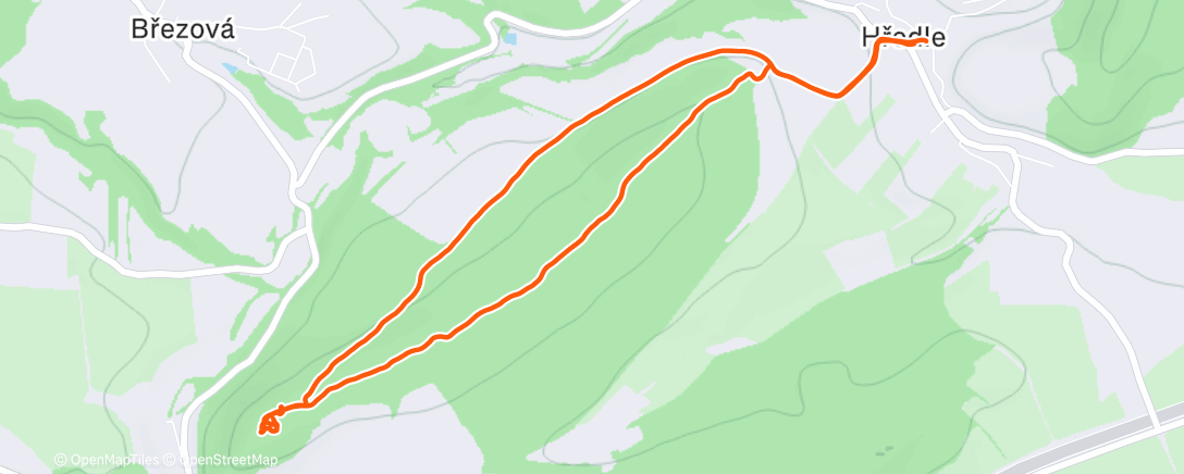 Map of the activity, Morning Walk