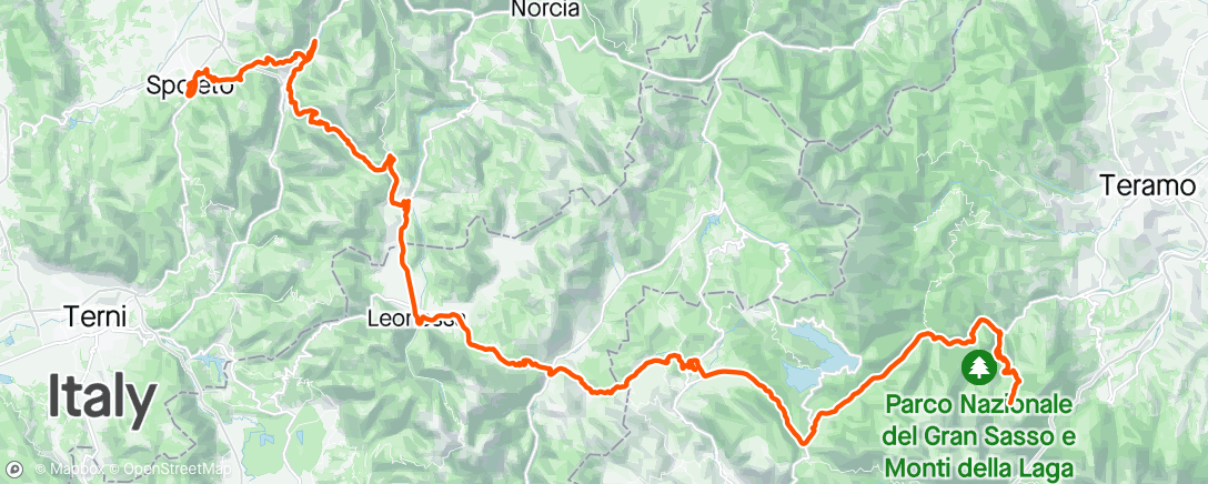 Map of the activity, Giro Stage 8