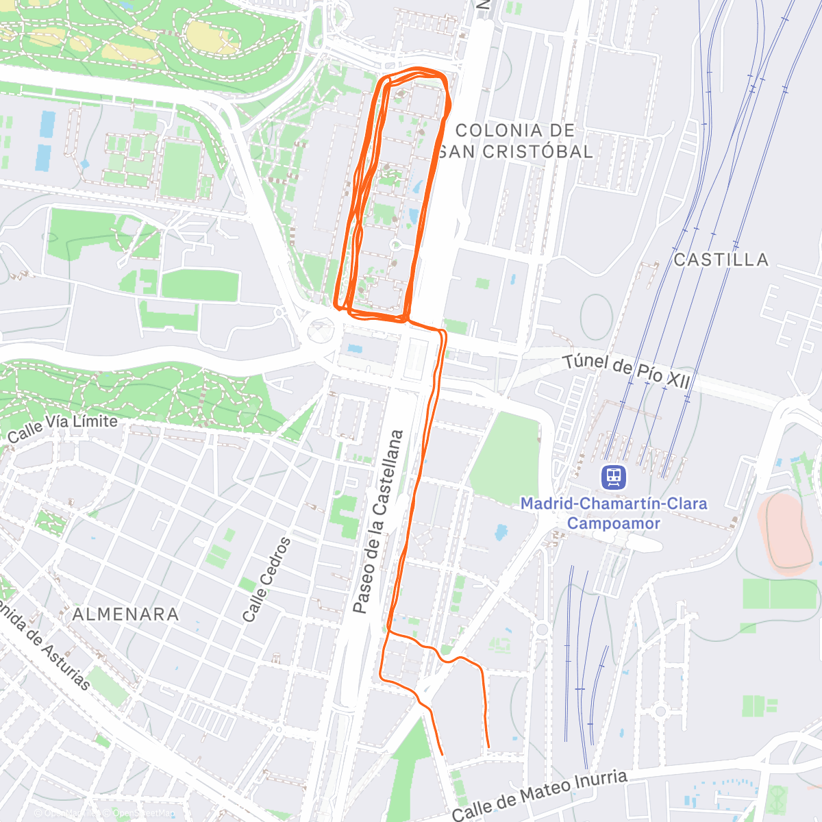 Map of the activity, primer sunday - runday de 2026