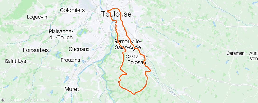 Карта физической активности (Blabla ride avec Toto)
