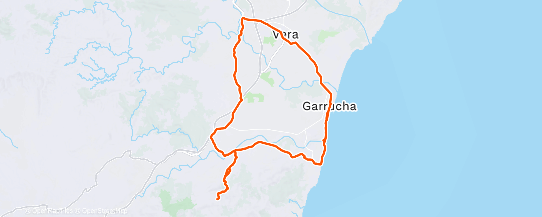 Map of the activity, Concentración Caja Rural🟢⚪️