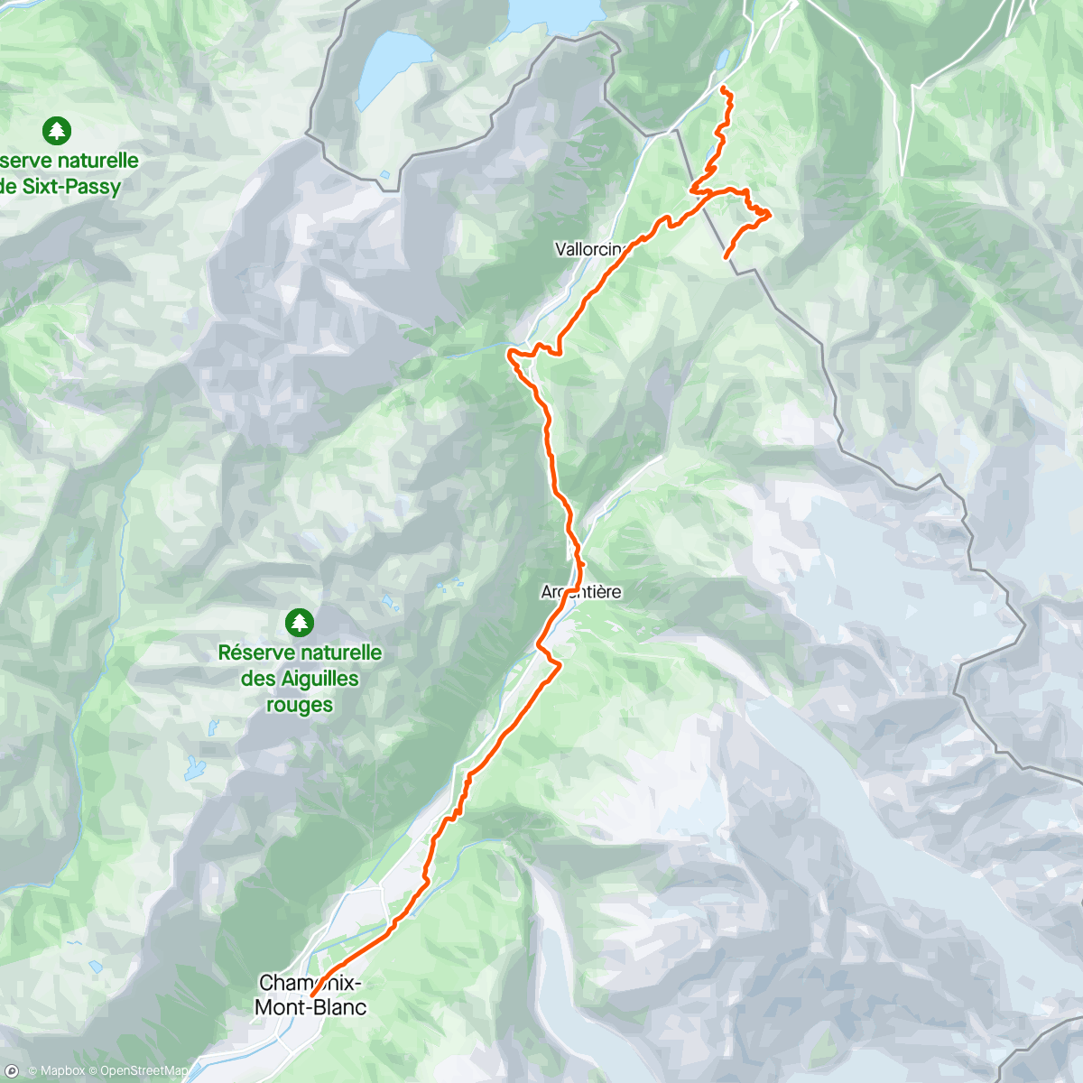 Map of the activity, Reco 90km du Mont-Blanc // Col de Balme - Chamonix  // demi-tour trop dangereux ⚠️❄️🌨️💨
