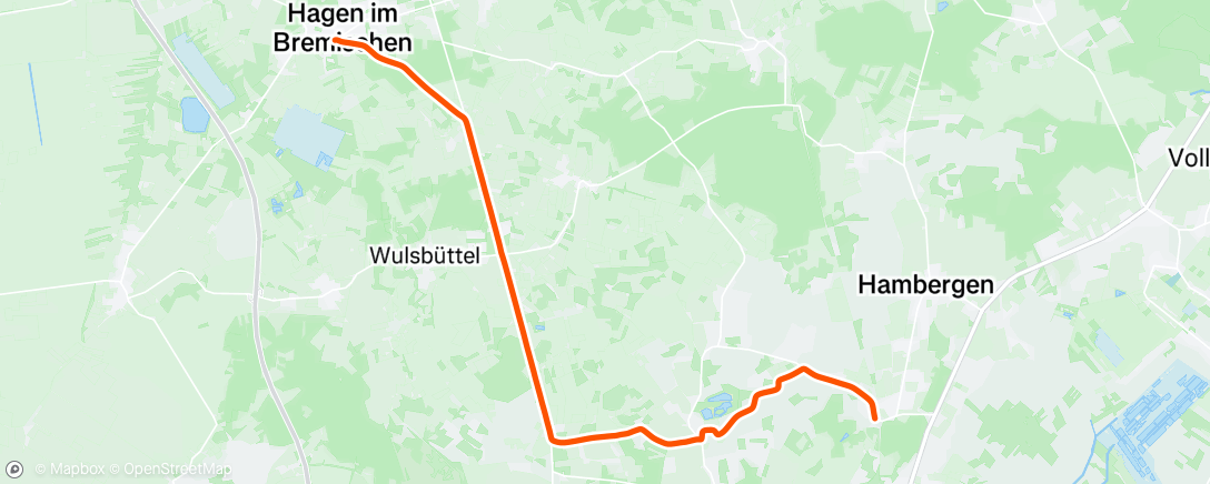 Map of the activity, Gravel-Fahrt am Nachmittag