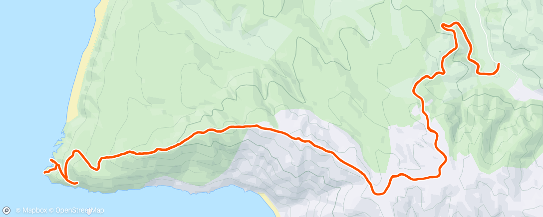 Map of the activity, Friday Evening Run