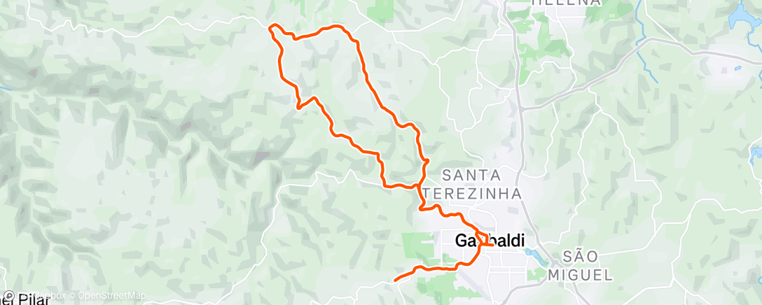 Map of the activity, Morning Ride