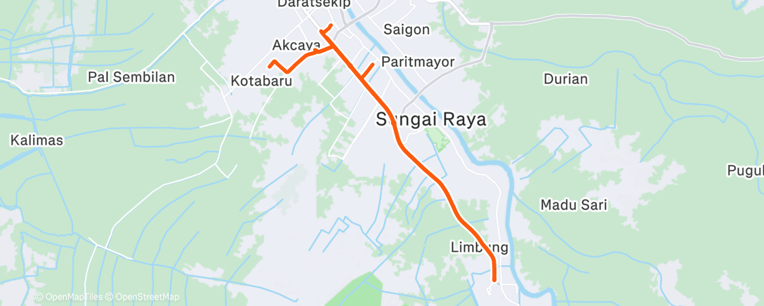Map of the activity, Morning Ride