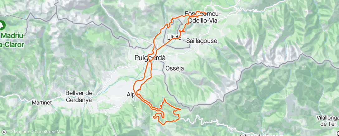 Map of the activity, Endurance ⛰️