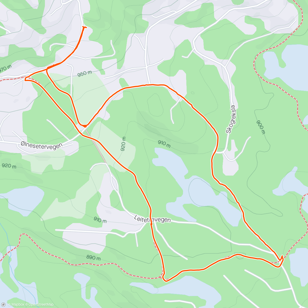 Map of the activity, Påsketur m/fam 🌨❄️